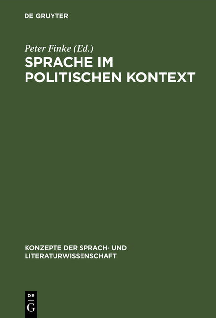 Sprache im politischen Kontext (Reprint 2016) - Ingram