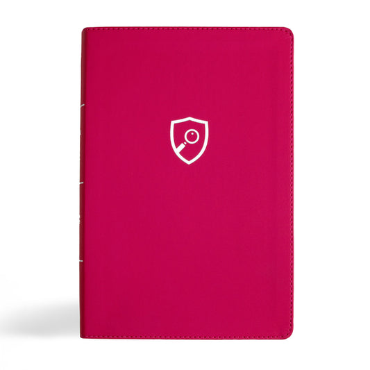 CSB Defend Your Faith Bible, Pink Leathertouch: The Apologetics Bible for Kids - Ingram