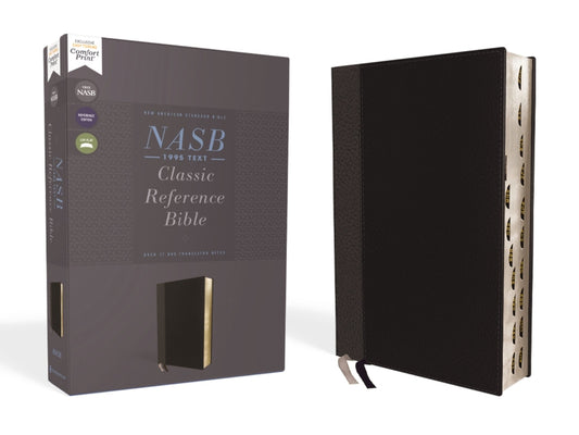 Nasb, Classic Reference Bible, Leathersoft, Black, Red Letter, 1995 Text, Thumb Indexed, Comfort Print - Ingram