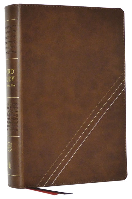 Kjv, Word Study Reference Bible, Leathersoft, Brown, Red Letter, Thumb Indexed, Comfort Print: 2,000 Keywords That Unlock the Meaning of the Bible - Ingram