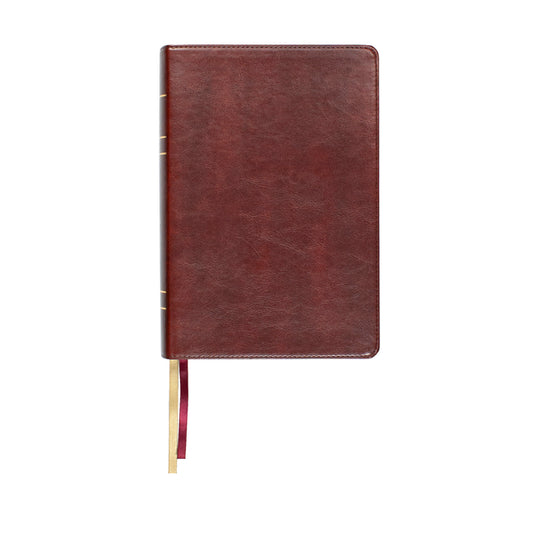 Lsb Large Print Wide Margin Paste-Down Reddish-Brown Faux Leather - Ingram