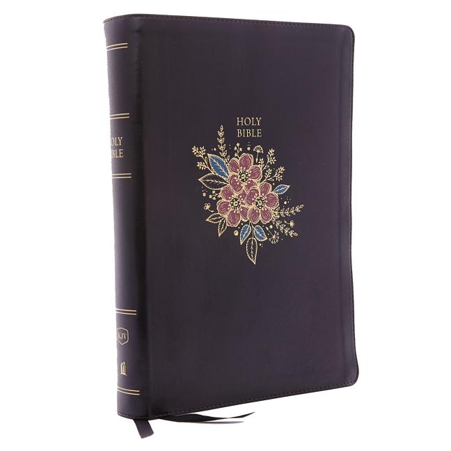 KJV, Deluxe Reference Bible, Super Giant Print, Imitation Leather, Black, Red Letter Edition - Ingram