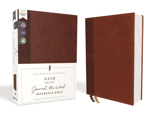 Nasb, Journal the Word Reference Bible, Leathersoft Over Board, Brown, Red Letter Edition, 1995 Text, Comfort Print: Let Scripture Explain Scripture. - Ingram