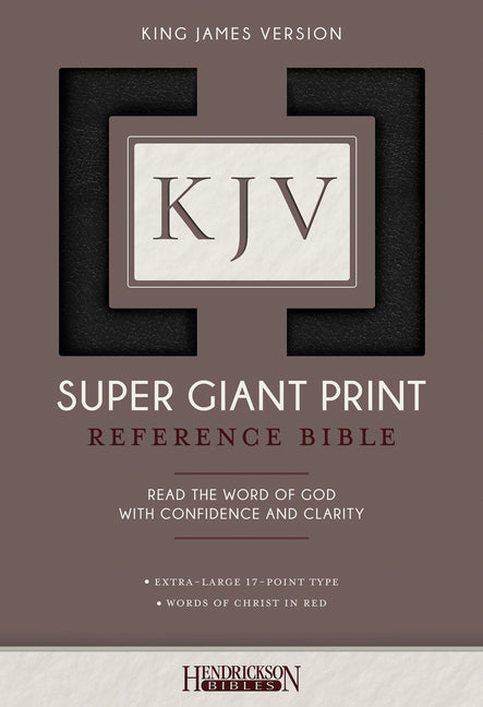 KJV Super Giant Print Bible (Imitation Leather, Black) - Ingram