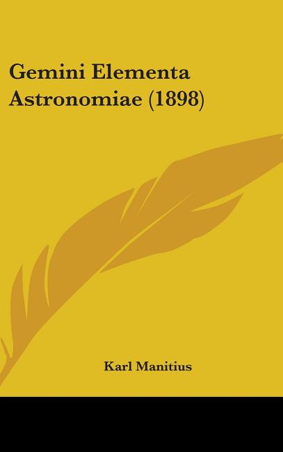Gemini Elementa Astronomiae (1898) - Ingram