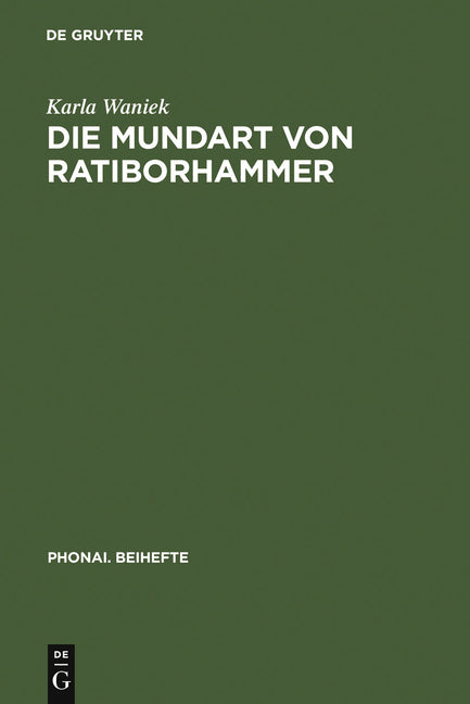 Mundart von Ratiborhammer (Reprint 2011) - Ingram