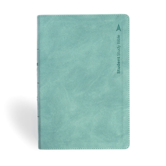 CSB Student Study Bible, Earthen Teal Suedesoft Leathertouch, Indexed - Ingram