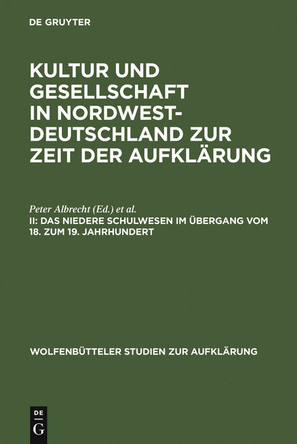 Das Niedere Schulwesen Im Übergang Vom 18. Zum 19. Jahrhundert (Reprint 2012) - Ingram