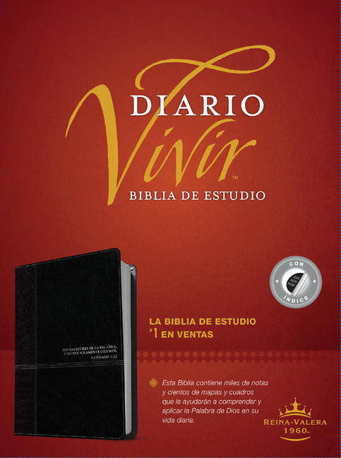 Biblia de Estudio del Diario Vivir Rvr60, Duotono (Revised) - Ingram