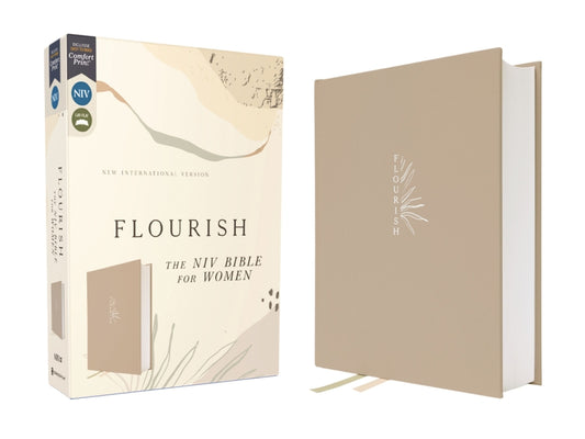 Flourish: The NIV Bible for Women, Cloth Over Board, Cream, Comfort Print - Ingram