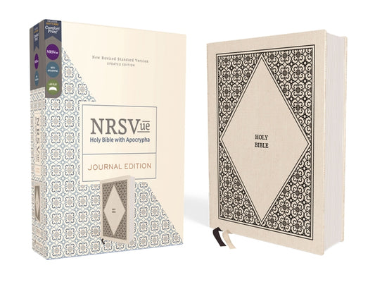 Nrsvue, Holy Bible with Apocrypha, Journal Edition, Cloth Over Board, Cream, Comfort Print - Ingram