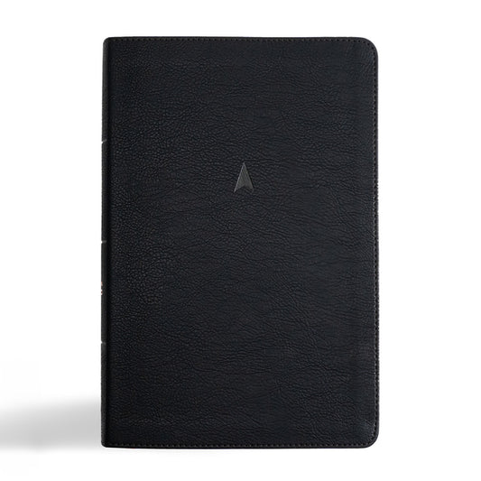 CSB Men's Daily Bible, Black Leathertouch - Ingram