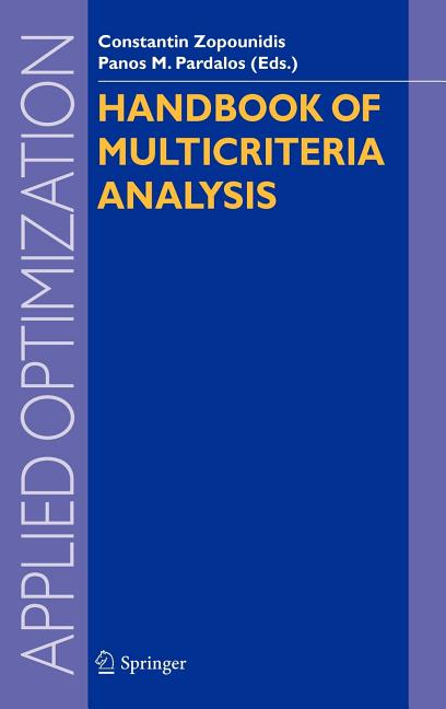 Handbook of Multicriteria Analysis - Ingram