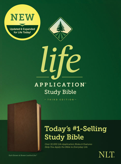 NLT Life Application Study Bible, Third Edition (Leatherlike, Dark Brown/Brown) - Ingram