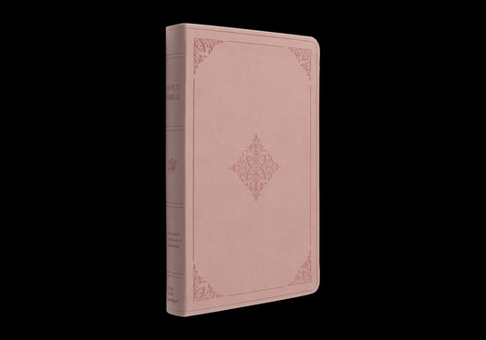 ESV Large Print Value Thinline Bible (Trutone, Blush Rose, Fleur-De-Lis Design) - Ingram