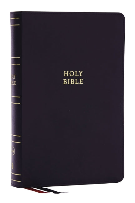Nkjv, Single-Column Reference Bible, Verse-By-Verse, Black Bonded Leather, Red Letter, Comfort Print (Thumb Indexed) - Ingram