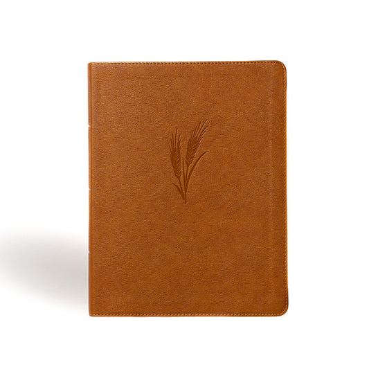 CSB Notetaking Bible, Large Print Edition, Camel Leathertouch - Ingram