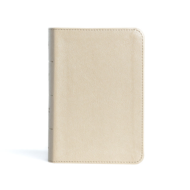 CSB Large Print Compact Reference Bible, Gold Leathertouch - Ingram