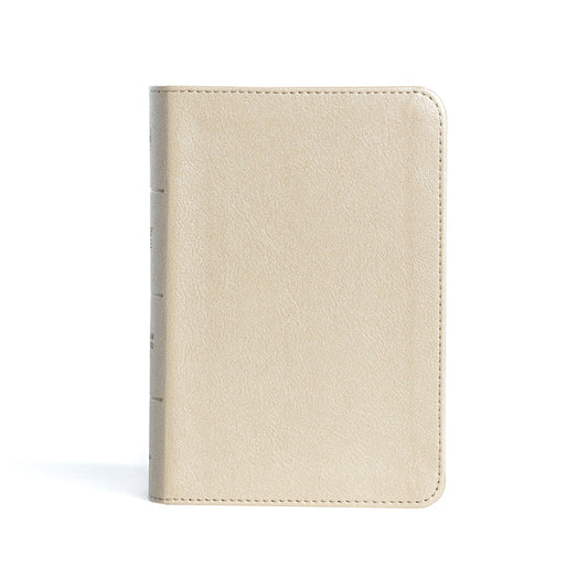 CSB Large Print Compact Reference Bible, Gold Leathertouch - Ingram