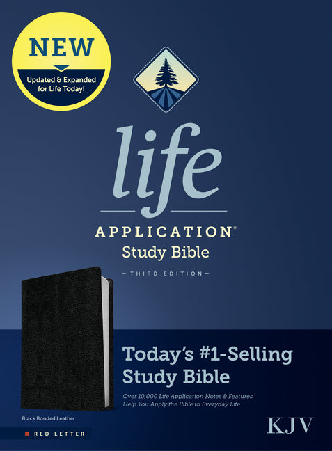 KJV Life Application Study Bible, Third Edition (Bonded Leather, Black, Red Letter) - Ingram