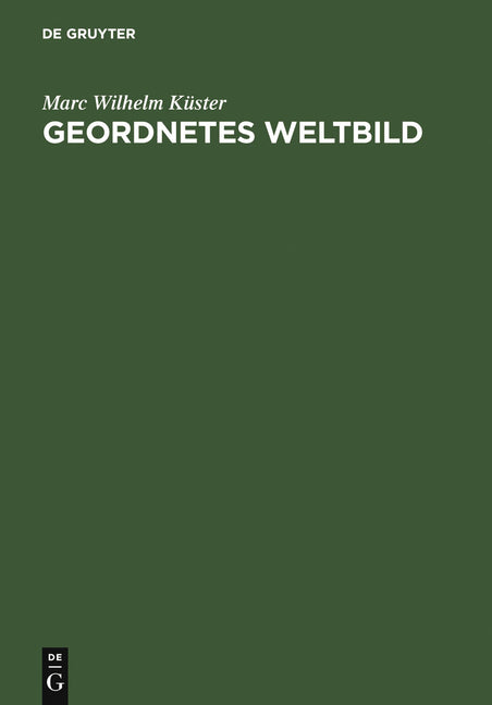 Geordnetes Weltbild (Reprint 2011) - Ingram