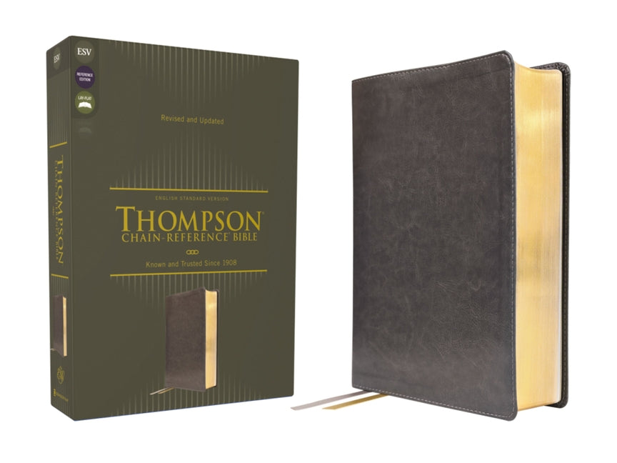Esv, Thompson Chain-Reference Bible, Leathersoft, Gray, Red Letter - Ingram