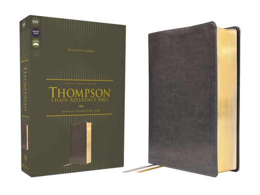 Esv, Thompson Chain-Reference Bible, Leathersoft, Gray, Red Letter - Ingram