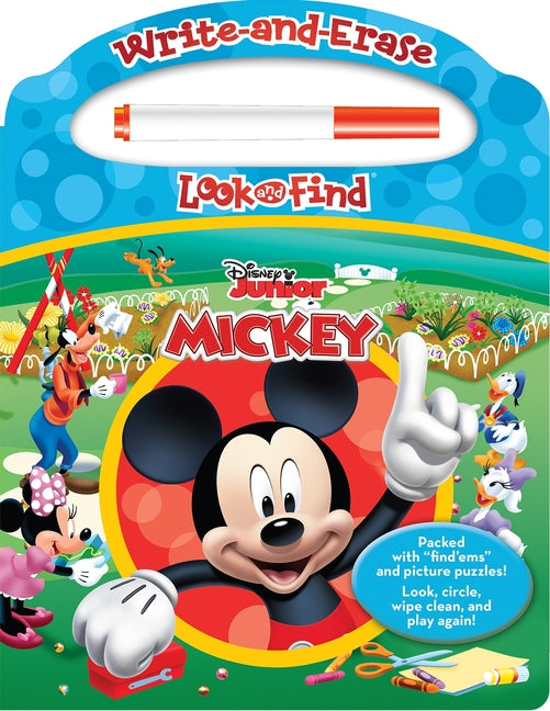 Disney Junior Mickey: Write-And-Erase Look and Find [With Marker] - Ingram
