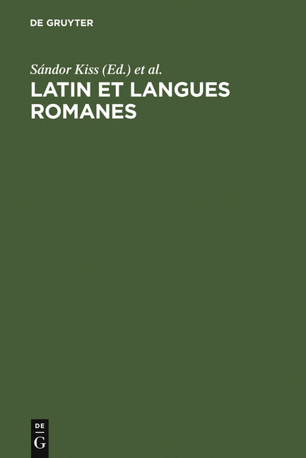 Latin et langues romanes (Reprint 2011) - Ingram