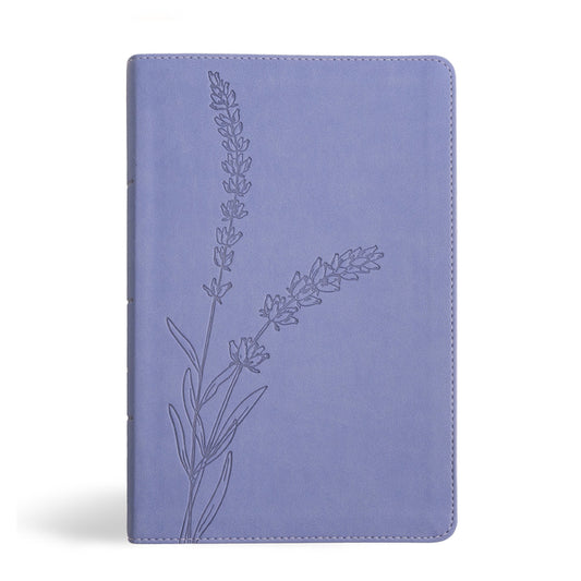 KJV Personal Size Giant Print Bible, Lavender Leathertouch, Indexed - Ingram