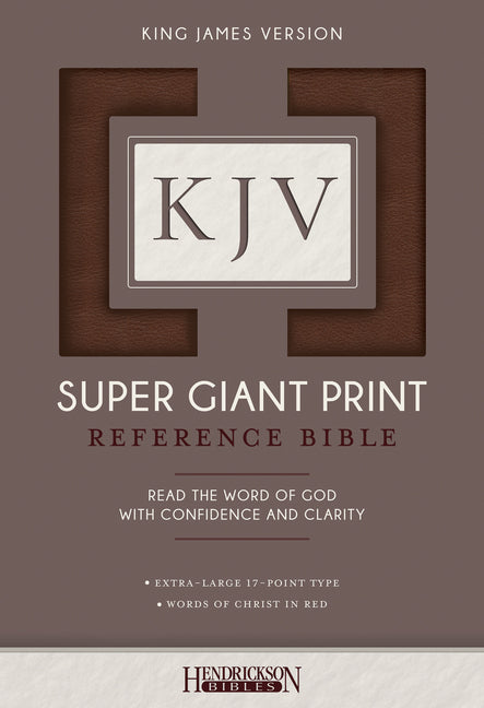 KJV Super Giant Print Bible (Flexisoft, Brown) - Ingram