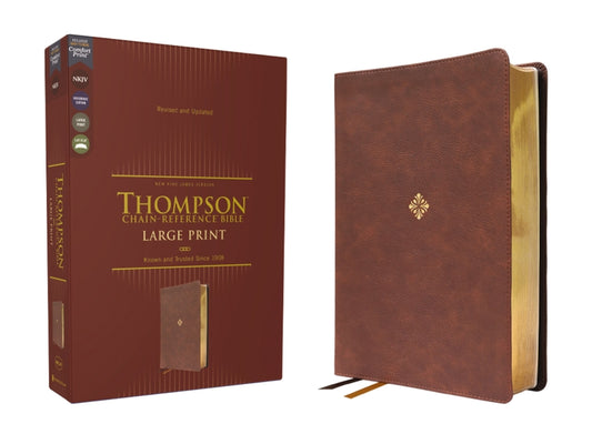Nkjv, Thompson Chain-Reference Bible, Large Print, Leathersoft, Brown, Red Letter, Comfort Print - Ingram