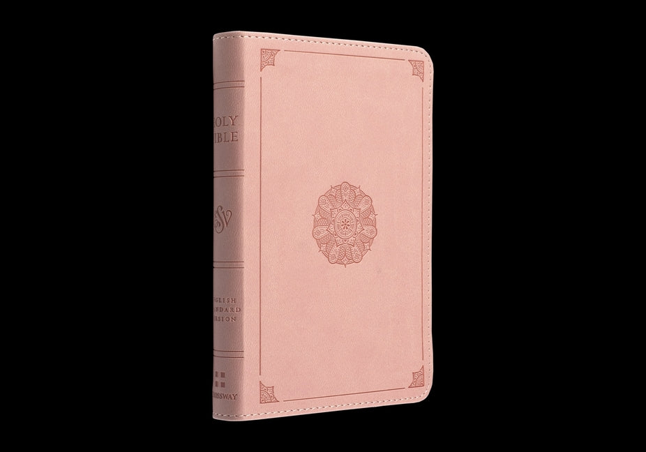 ESV Compact Bible (Trutone, Blush Rose, Emblem Design) - Ingram