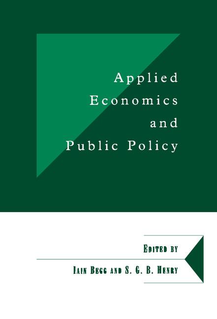 Applied Economics and Public Policy - Ingram