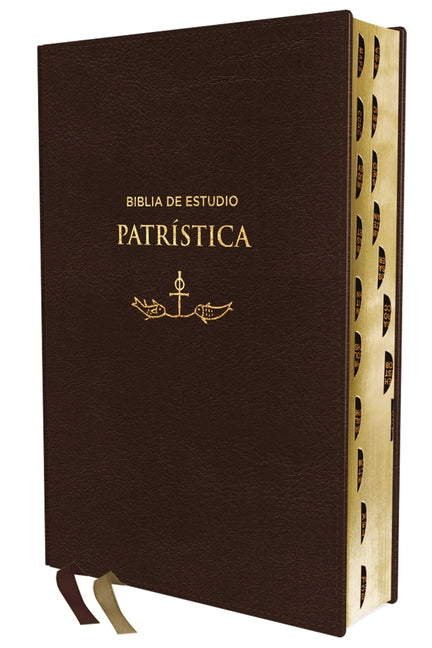 Rvr, Biblia de Estudio Patrística, Leathersoft, Marrón, Interior a DOS Colores, Con Índice, Palabras de Jesús En Rojo, Comfort Print: La Sabiduría del - Ingram