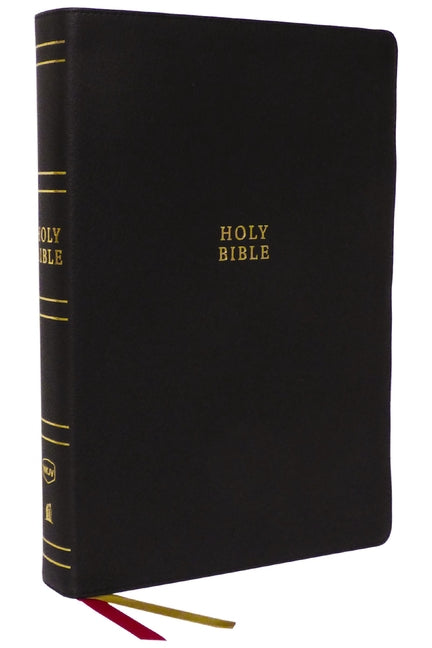 NKJV Holy Bible, Super Giant Print Reference Bible, Black Genuine Leather, 43,000 Cross References, Red Letter, Thumb Indexed, Comfort Print: New King - Ingram
