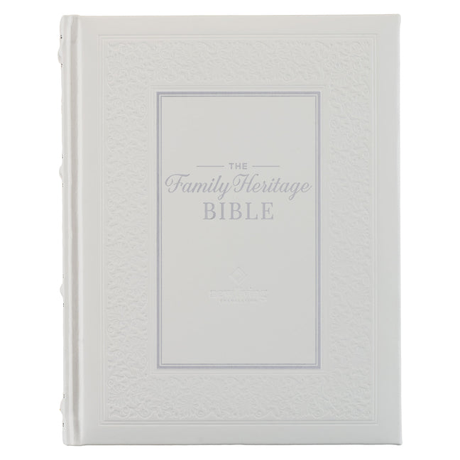 NLT Family Heritage Bible, Large Print Family Devotional Bible for Study, New Living Translation Holy Bible Faux Leather Hardcover, Additional Interac - Ingram