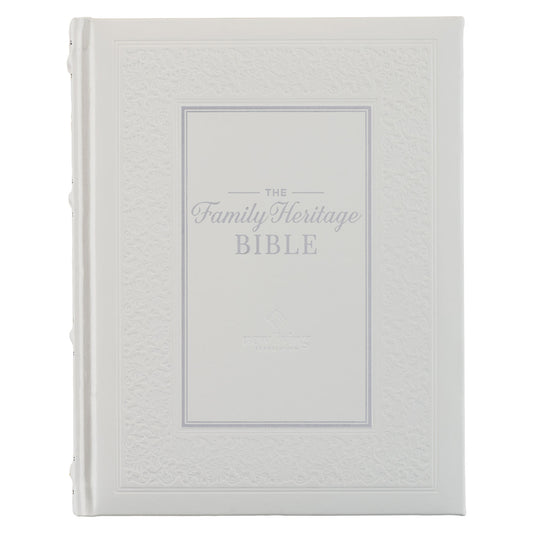 NLT Family Heritage Bible, Large Print Family Devotional Bible for Study, New Living Translation Holy Bible Faux Leather Hardcover, Additional Interac - Ingram