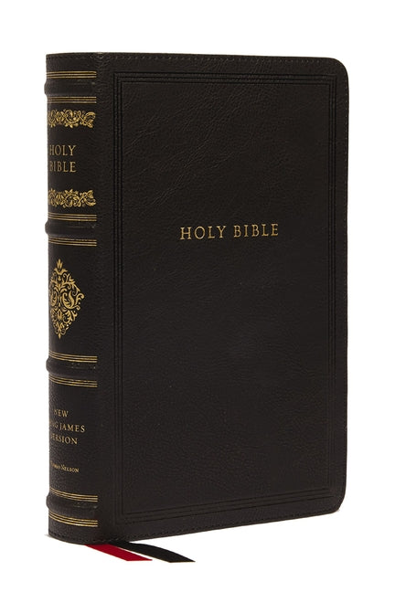 NKJV Large Print Reference Bible, Black Leathersoft, Red Letter, Comfort Print, Thumb Indexed (Sovereign Collection): Holy Bible, New King James Versi - Ingram
