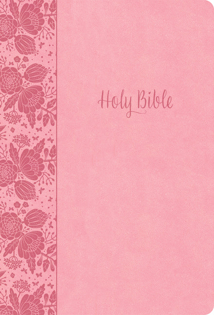 KJV Large Print Thinline Bible, Value Edition, Soft Pink Leathertouch - Ingram