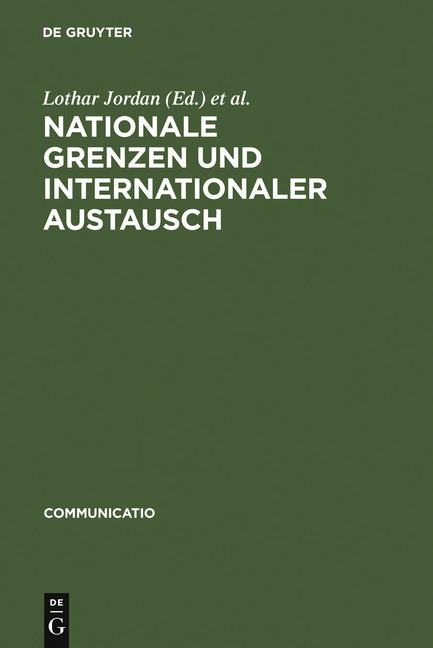 Nationale Grenzen und internationaler Austausch (Reprint 2011) - Ingram