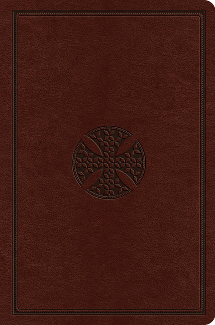 ESV Value Compact Bible (Trutone, Chestnut, Mosaic Cross Design) - Ingram