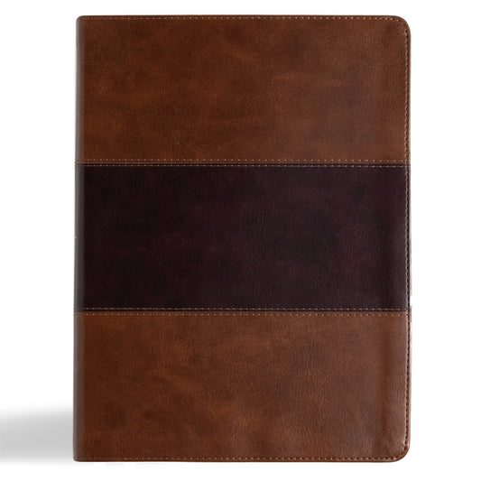 KJV Study Bible, Large Print Edition, Saddle Brown Leathertouch - Ingram