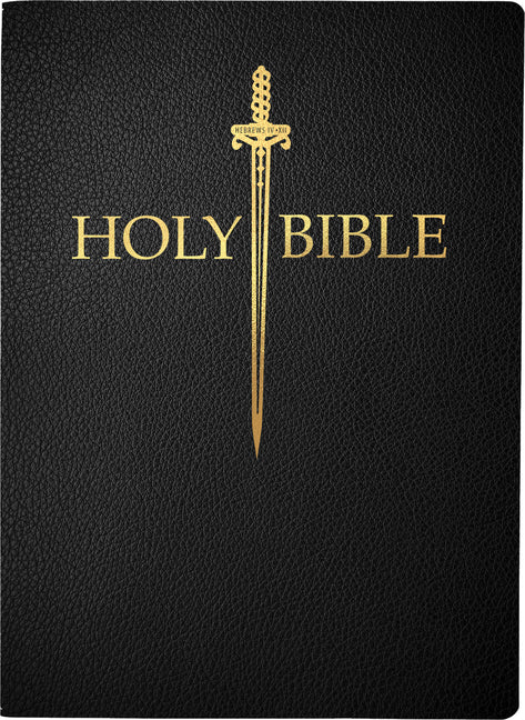 KJV Sword Bible, Large Print, Black Bonded Leather, Thumb Index: (Red Letter, 1611 Version) - Ingram