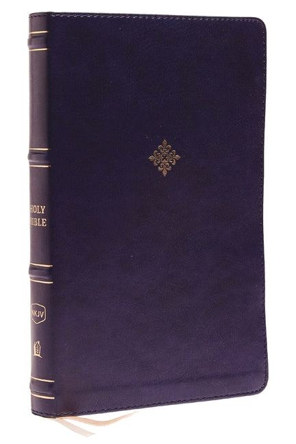Nkjv, Thinline Bible, Leathersoft, Navy, Thumb Indexed, Red Letter Edition, Comfort Print: Holy Bible, New King James Version - Ingram