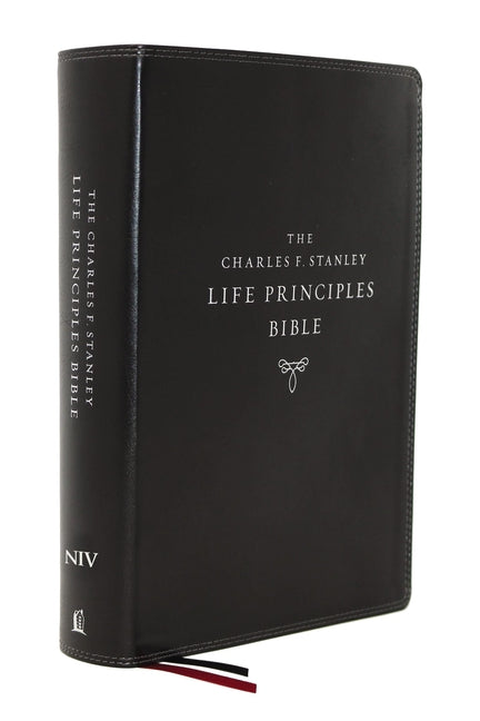 Niv, Charles F. Stanley Life Principles Bible, 2nd Edition, Leathersoft, Black, Comfort Print: Holy Bible, New International Version - Ingram