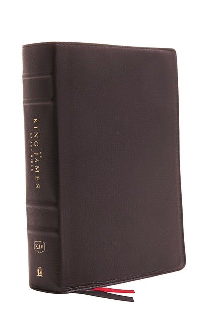 King James Study Bible, Genuine Leather, Black, Full-Color Edition - Ingram