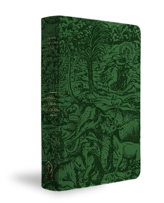 KJV Majestic Illuminated Bible (Emerald Leatherluxe) - Ingram