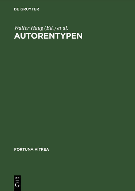 Autorentypen (Reprint 2018) - Ingram