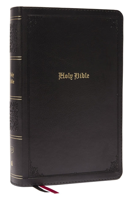 KJV Holy Bible: Large Print Single-Column with 43,000 End-Of-Verse Cross References, Black Leathersoft, Personal Size, Red Letter, Comfort Print: King - Ingram